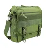 Molle Militaire Laptoptas Tactische Messenger s Computer Rugzak Heupriem Shouder Camping Buitensporten Leger XA156A 220211