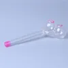 Smoking Dogo New Arrival Slingshot Model Double Burners Glass Pipes pyrex Oil Burner Pipe Thick Handcraft Colorful Clear Smoking Tube for Smokers Wholesale