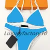 Klassischer Buchstaben-Bikini-Set, Badebekleidung, Sommer, atmungsaktiv, zweiteiliger Bikini, Geburtstagsgeschenk für Mädchen, sexy Badeanzug291M
