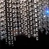 Lustre en cristal, prismes en verre de 100cm, perles octogonales de 14mm, pièces de chaîne, accessoires d'éclairage, guirlande, rideau de brins de mariage