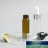 50 X Travel Emptpy 10ml 15ml Flacone contagocce in vetro per olio essenziale 1/3oz Gocce di pipette liquide Vasetti 1/2oz Imballaggio cosmetico ambrato