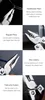 11.11 Hot Sales 10 IN 1 Multi Functional Wrench Folding EDC Hand Tool Stainless Steel Knife Pliers Tools for Outdoor Camping Y200321