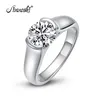 solitaire round cut engagement rings