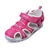 Uovo Brand Summer Beach Sandaler Kids Stängt tå småbarn Sandaler Barnens modedesigner skor för pojkar och flickor 24# -38# LJ201203