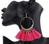 dangles Bohemian Statement Tassel Earrings For Women Vintage Round Long Drop Earrings Wedding Party Bridal Fringed Jewelry Gift 1