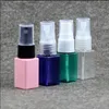 10 ml roze plastic spray parfumfles originales hervulbare vaporizador vierkante instelling parfum Wome lege flessen