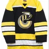 Homens negros real bordado completo Vintage Cincinnati Stingers Away Hockey Jersey 100 Bordado Jersey ou personalizado qualquer nome ou número 3741724