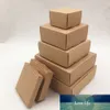 24pcs / lot 7 maten kleine kraft kartonnen verpakking geschenkdoos handgemaakte zeep snoep voor bruiloft decoraties event feestartikelen