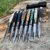 9 tums automatisk fickkniv 440 rostfria knivar utomhus överlevnad vandring camping jakt verktyg edc