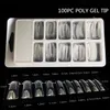 Poly Nail Gel Kit LED Clear UV Gel Lack Nail Polish Quick Building för Nails Extensions Builder Nail Art Kit