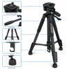 Freeshipping Seyahat Hafif Kamera Tripod Fotoğraf Video Çekim Desteği DSLR SLR Kamera Taşıma Çantası ile