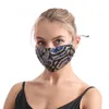 Uomo donna donna paillettes maschere maschere color leopardo stampabile pieghevole regolabile regolabile maschera garza per adulti nuovo modello 5 2JY J2