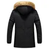 Winter Jacket Men Long Parkas Thick Coat Warm Outdoor Jacket Men Fur Hood Collar Windproof Winter Thick Overcoat Mens Jackets 201128