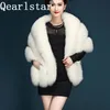 Qearlstar Winter Women Faux Fox Fur Owilowanie Pashmina Super Luksusowa Oblubienia Szal Wśród Party Wedding Fur Stole 16540CM YT14 Y259997829