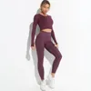 Seamless yoga outfit sport bh hög midja push up leggings fitness wear gym passar träning kläder kvinnor sportkläder yoga uppsättningar