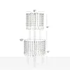 Decoration Luxury swing crystal beaded cake stand chandelier centerpieces stand for weddings 740