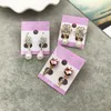 Random Mix Style 50Pairs/Lot Gold Gem Fashion Earrings Wholesale Earrings New Fashion Jewelry Top Quality HJ198