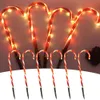 Christmas Light Pathway Candy Cane Walkway Light Usb Powered Street Lamp Outdoor Garden Yard Anni Decorazione Lampada 201203