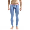 Seobean winter men s colorful solid cotton Long johns fashion male legging pants LJ201110