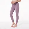 Euoka Solid Color Pants Yoga Pants Wysokie talia sportowy zużycie legginsy elastyczne fitness dama ogólna pełna rajstopy trening rozmiar xsxl4185034