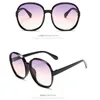 2020 Nuevas gafas de sol redondas Mujeres de gran tamaño Damas de la moda Hombres de plástico PRIGUIENTE DE PRIMIENCIA GAPAS DE SOL UV400 GAFAS DE SOL
