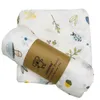 100% bamboevezel mousseline swaddle wrap voor geboren dekens baby's bad Zeer zacht Multi-gebruik Big luier beddengoed 220209