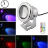 Lampe sous-marine LED IP67 12 Couleurs 1000LM 10W RVB Fontaine Lumière de synchronisation Fonction de synchronisation Piscine Pondern Tank Aquarium Spotlight Spotlight UE Plug Y200922