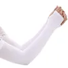 Outdoor Cycling Long Finger Ice Silk Cool Arm Sleeves Sleeves Breathable Quick Dry UV Sunscreen Cuff accessories