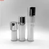 15 ml 30 ml 50 ml goud zilver roterende airless parfum pomp fles emulsion lotion geur containers vacuümflessen F20171884Good quenity