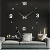 Nouvelle Horloge Murale Horloges Montre Horloge Murale Diy 3d Acrylique Miroir autocollant Grande Maison Quartz Aiguille Circulaire Moderne Livraison Gratuite Y200407