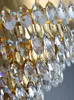 Lampadario di cristallo moderno di lusso leggero soggiorno camera da letto lampadario di personalità illuminazione lampade a sospensione in cristallo d'atmosfera in acciaio inossidabile