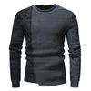 Jersey de otoño e invierno para hombre, jersey informal de algodón con cuello redondo, jerséis, prendas de punto finas para hombre, Top M-2XL