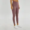 LU-32 Solid Kolor Kobiety Yoga Pants Wysokie talia sportowy zużycie legginsy elastyczne fitness dama ogólnie pełne rajstopy rozmiar xs-xl