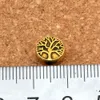 150Pcs lots Antique Silver Gold Plated Tree of Life Loose Spacer Beads For Jewelry Making Bracelet Accessories 9mm D49210B