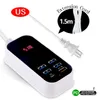 6 portar Telefon USB-laddare för Xiaomi Samsung Flera väggladdning 5V / 3A EU / US-kontaktadapter Mobiltelefon Universal