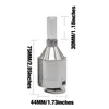 Funnel Vorm Kruid Molen Andere roken Accores 3 Onderdelen Tabak Kruiden 44mm Aluminium Hand Crank Sliver Kleuren Sigaretten Grinder