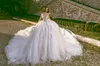 Luxury Wedding Dress Sexy Bling Bling Beaded Lace Appliques Ball Gown Weddig Dresses Custom Made V Neck Long Sleeves Bridal Gowns235f