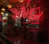 LED Cherry Blossom Tree Christmas Decorations Bruiloft Tuin Vakantielicht Vierkante Decor Outdoor Indoor Lights Waterdicht H: 2m Pink