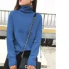 VM Women Sweater Sweater Turtleneck Свитеры теплые густые толстые плюс черный свитер серого розовый хаки повседневный вязание 201225