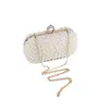 Evening Bags Beading Women Day Clutch Pearl Diamonds Finger Ring Evening Bags Arrival Handbags Purse Vintage Style 220314