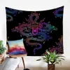 Beddingoutlet Dragon Totem Tapestry Wall Hanging Colorful Decorative Wall Art Chinese Myths Bed Breads Black Sheet 150x200cm T200601