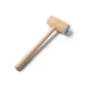 Holz Fleischklopfer Hammer Doppelseite Aluminium Steak Rindfleisch Schweinefleisch Huhn Hammer Küchengeräte Professionelle Fleisch Holz Hämmer SN4809