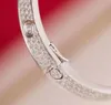 Luxurious quality Punk band bracelet with all diamond for women and mother birthday gift in 16# 17# size wedding jewelry gift free shipping