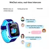 Q12 relógio inteligente infantil lbs sos telefone relógio smartwatch para crianças meninos meninas pulseira pulseira inteligente ip67 rastreador kids kids relógios