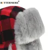 Buttermere Kış Şapkalar Erkekler Kadınlar Için Kırmızı Ekose Trapper Şapka Kulaklığı Kaşmir Sıcak Kalın Avcı Kar Kayak Marka Kürk Rus Kap Y200110