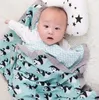 Coperta per bambini Mussola di cotone organico Super morbida trapunta spessa Swaddle Asciugamano da bagno per bambini Passeggino Coperte mensili Avvolgere neonato Swaddle Y1798007