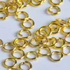 1000pcs / parti 6mm * 0.8mm Öppna hoppa ringar Länkslingor för DIY smycken gör kontaktarmband halsband örhängen smycken DIY Hitta delar