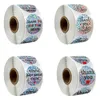 500pcs 1.5inch Tack Round Adhesive Stickers Etikett för bakning Business Wedding Gift Bag Kuvert Dekor
