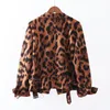[EWQ] Leopard Print Jacket Weibliche Herbst Winter Neue Produkte Langarm Mode Trend Damen All-Amtch Leads Coats Oversize 201017