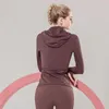 Acefancy Chaqueta de yoga de manga larga para mujer Top corto de yoga ajustado con orificios para el pulgar Abrigo deportivo para correr Chaquetas deportivas para gimnasio T20658067296